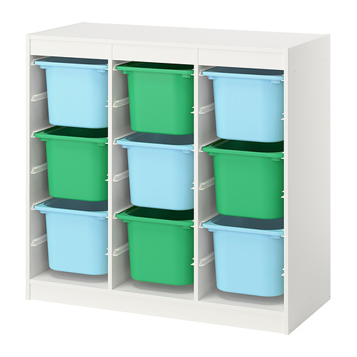 TROFAST, storage combination with boxes