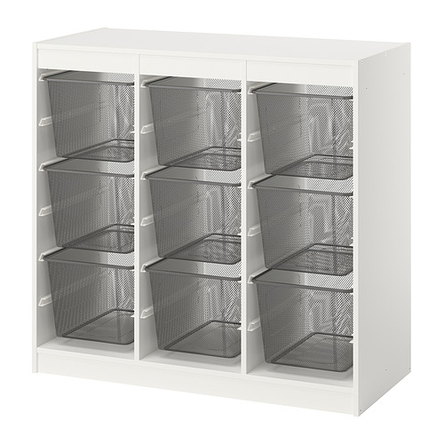 TROFAST, storage combination with boxes