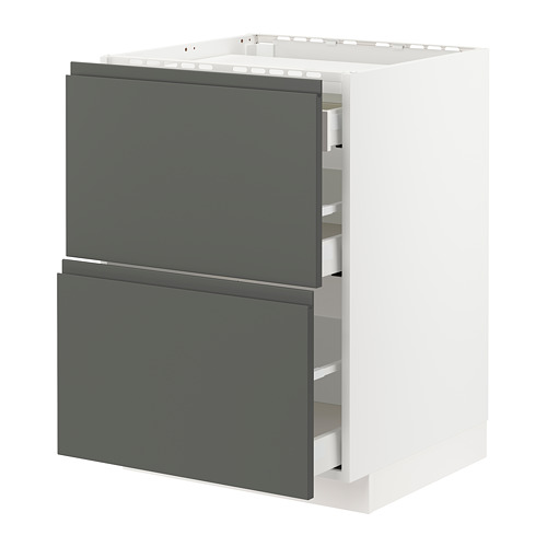 METOD/MAXIMERA base cab f hob/2 fronts/3 drawers