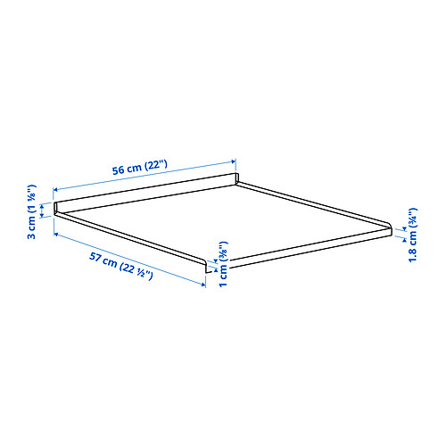 METOD shelf protector