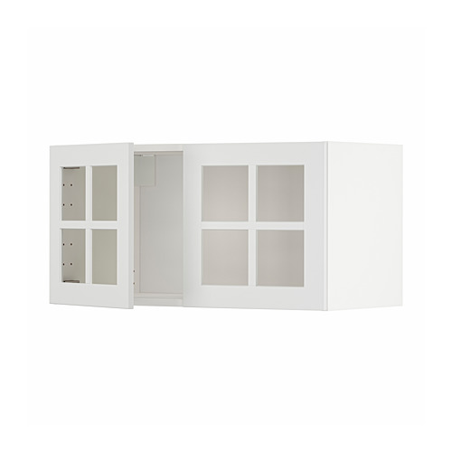 METOD навесной шкаф/2стеклянные дверцы