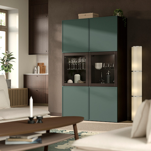 BESTÅ, storage combination w glass doors