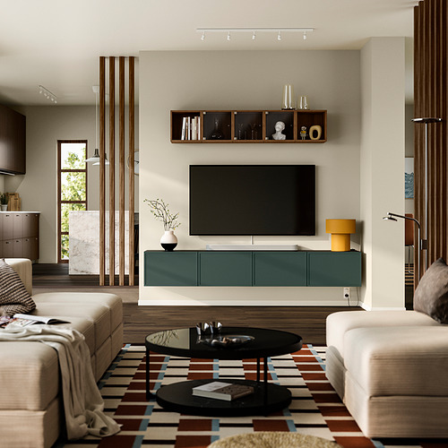 BESTÅ, TV staliukas su durelėmis