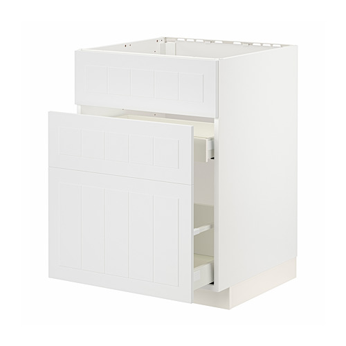 METOD/MAXIMERA шкаф под мойку+3фасада/2ящика