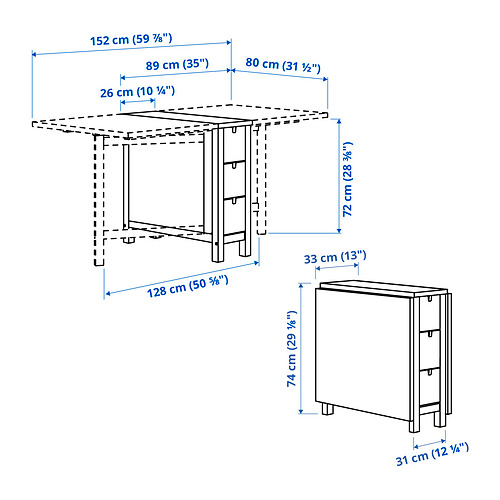 NORDEN/FRÖSVI table and 4 chairs