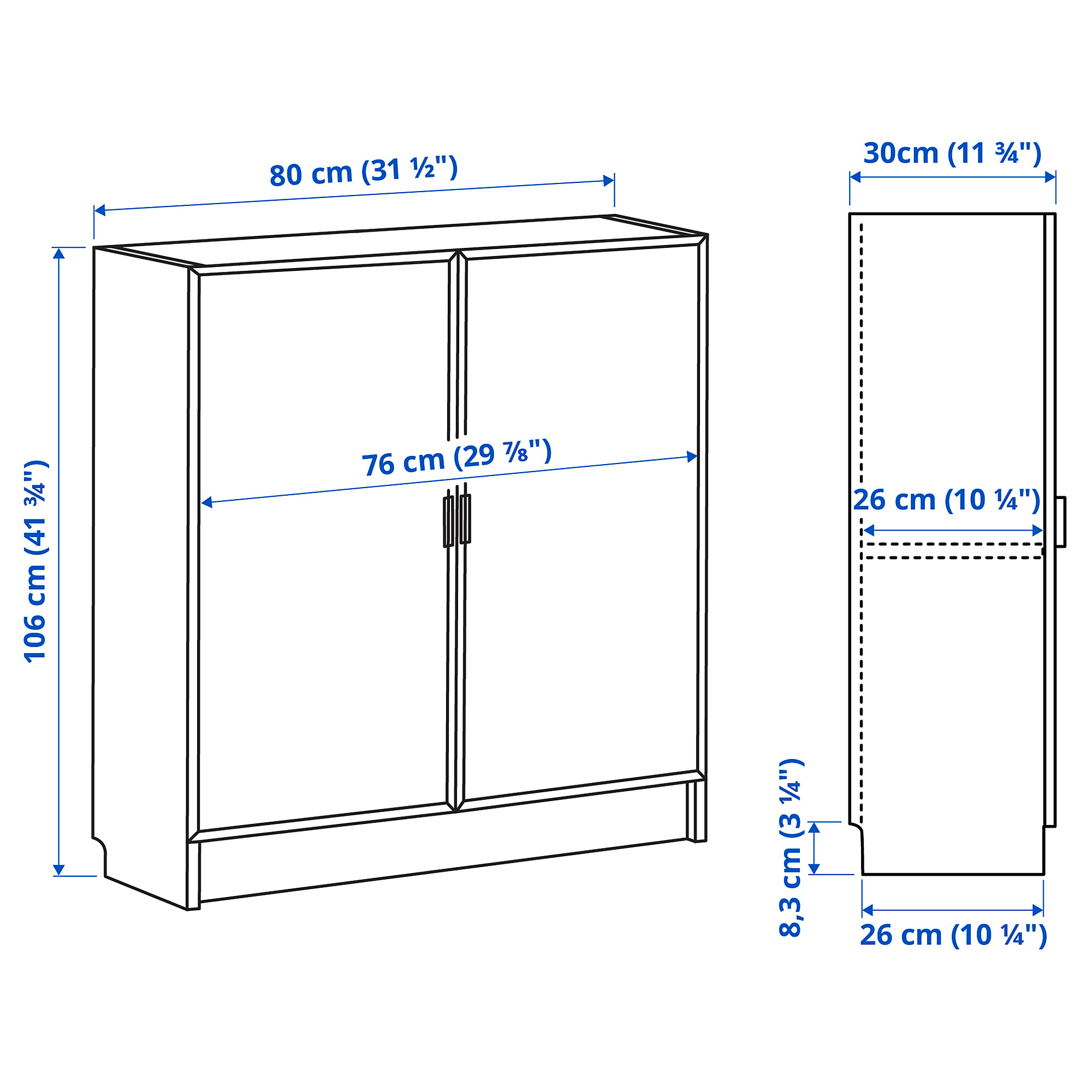 BILLY/MORLIDEN bookcase with glassdoors brown ash veneer/glass