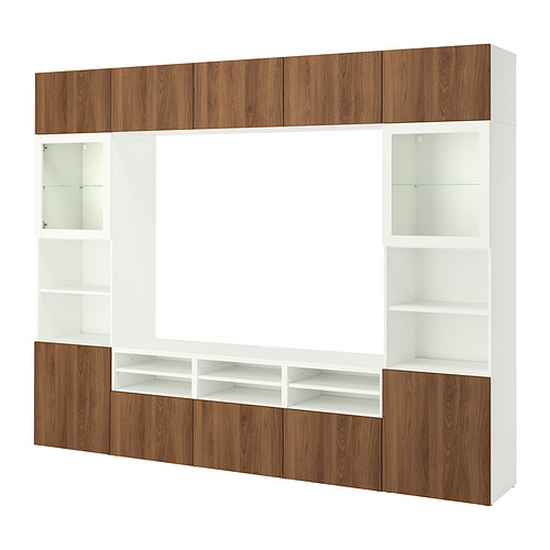 BESTÅ, TV storage combination/glass doors