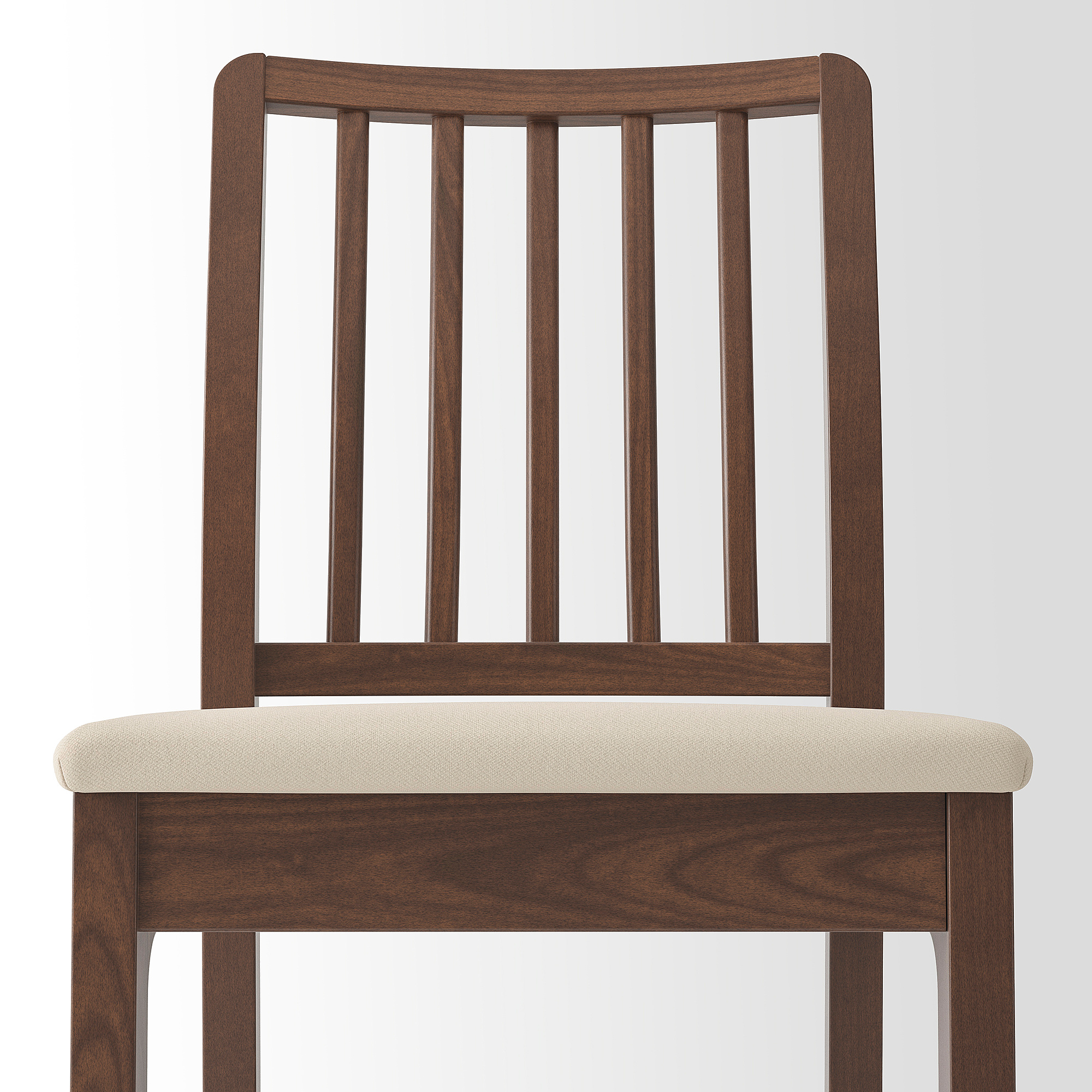 EKEDALEN bar stool with backrest brown/Hakebo beige 62 cm IKEA Latvija
