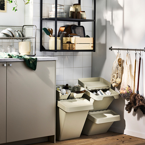 SORTERA, sorting bin with lid