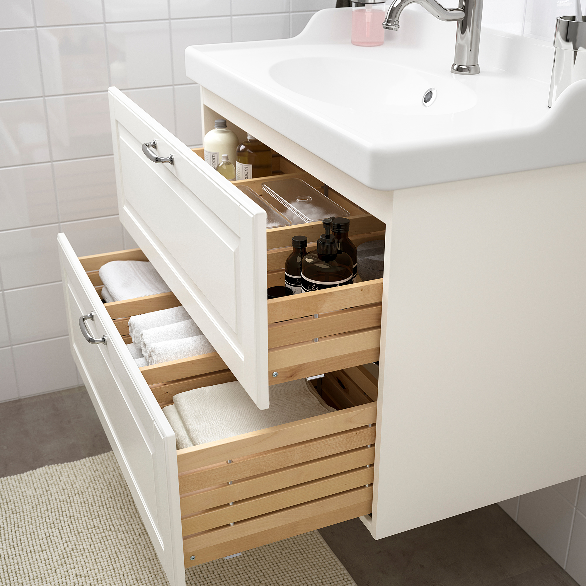 GODMORGON/RÄTTVIKEN шкаф для раковины с 2 ящ 82x49x68 cm | IKEA Lietuva