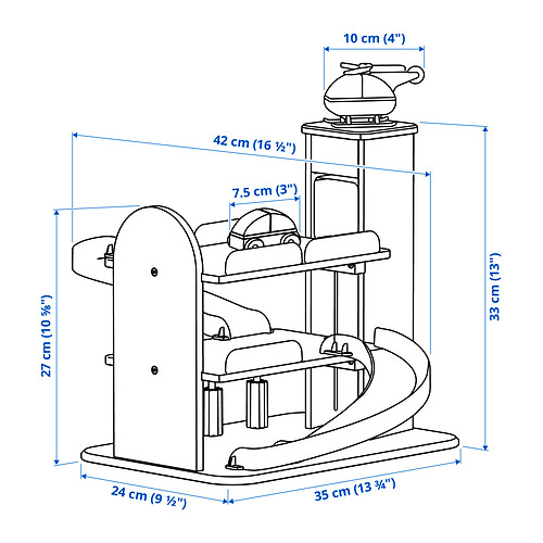 LILLABO garāža ar mašīnu un helikopteri