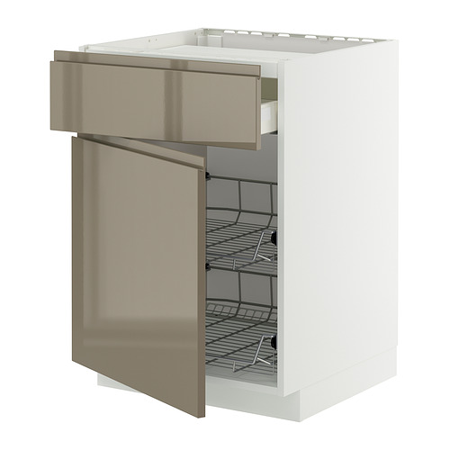 METOD/MAXIMERA base cab f hob/drawer/2 wire bskts