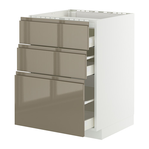 METOD/MAXIMERA põrandakapp pliid., 3 esip./3 saht.