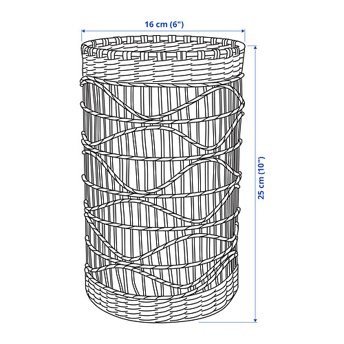 SLIPPRIG lantern for block candle