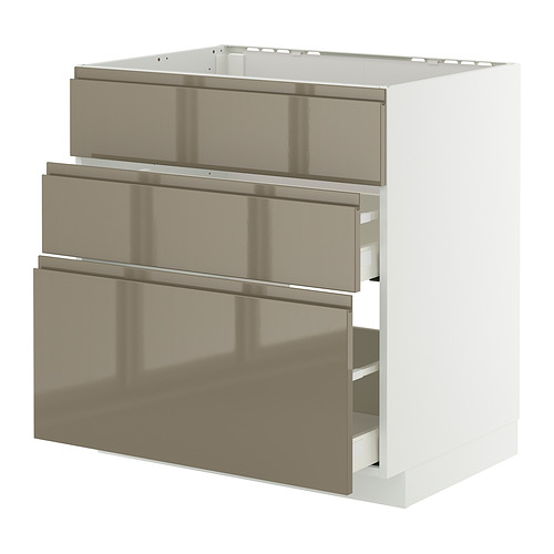 METOD/MAXIMERA sahtliga põr-kapp pliidile/õhupuh.