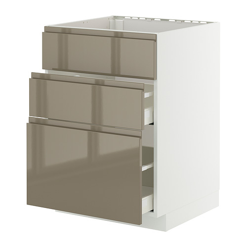 METOD/MAXIMERA sahtliga põr-kapp pliidile/õhupuh.