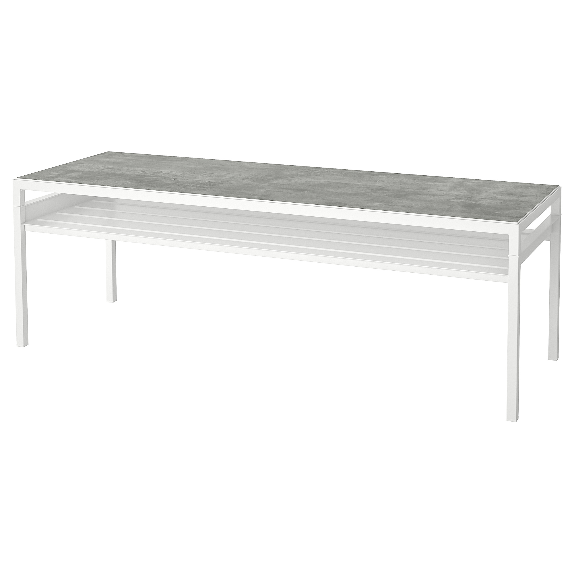 NYBODA coffee table w reversible table top light grey concrete effect