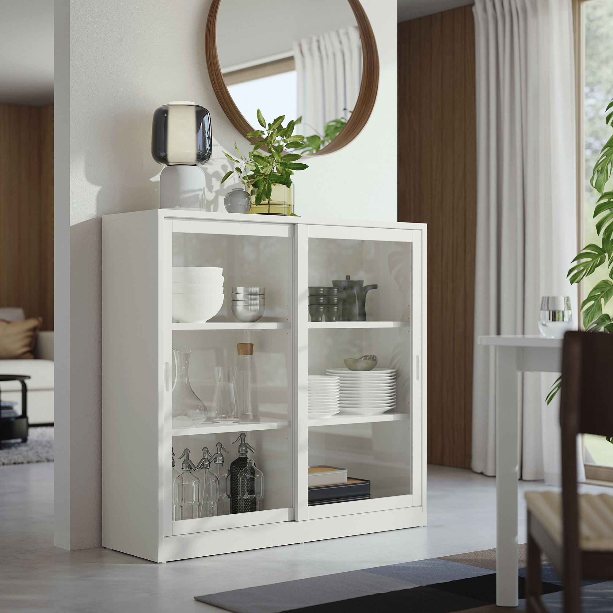IKEA SYVDE Vitrine Cabinet for Dust-Free Storage IKEA SYVDE