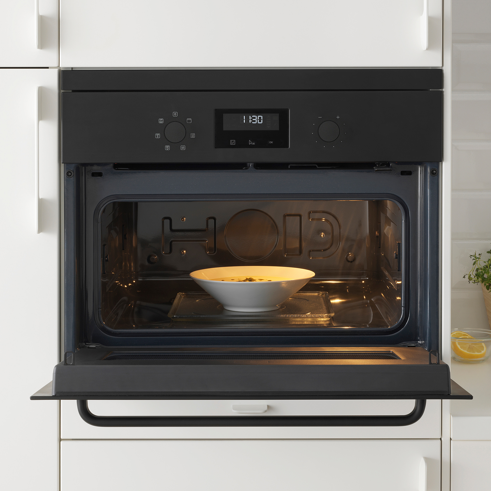 EFTERSMAK microwave oven black IKEA Latvija