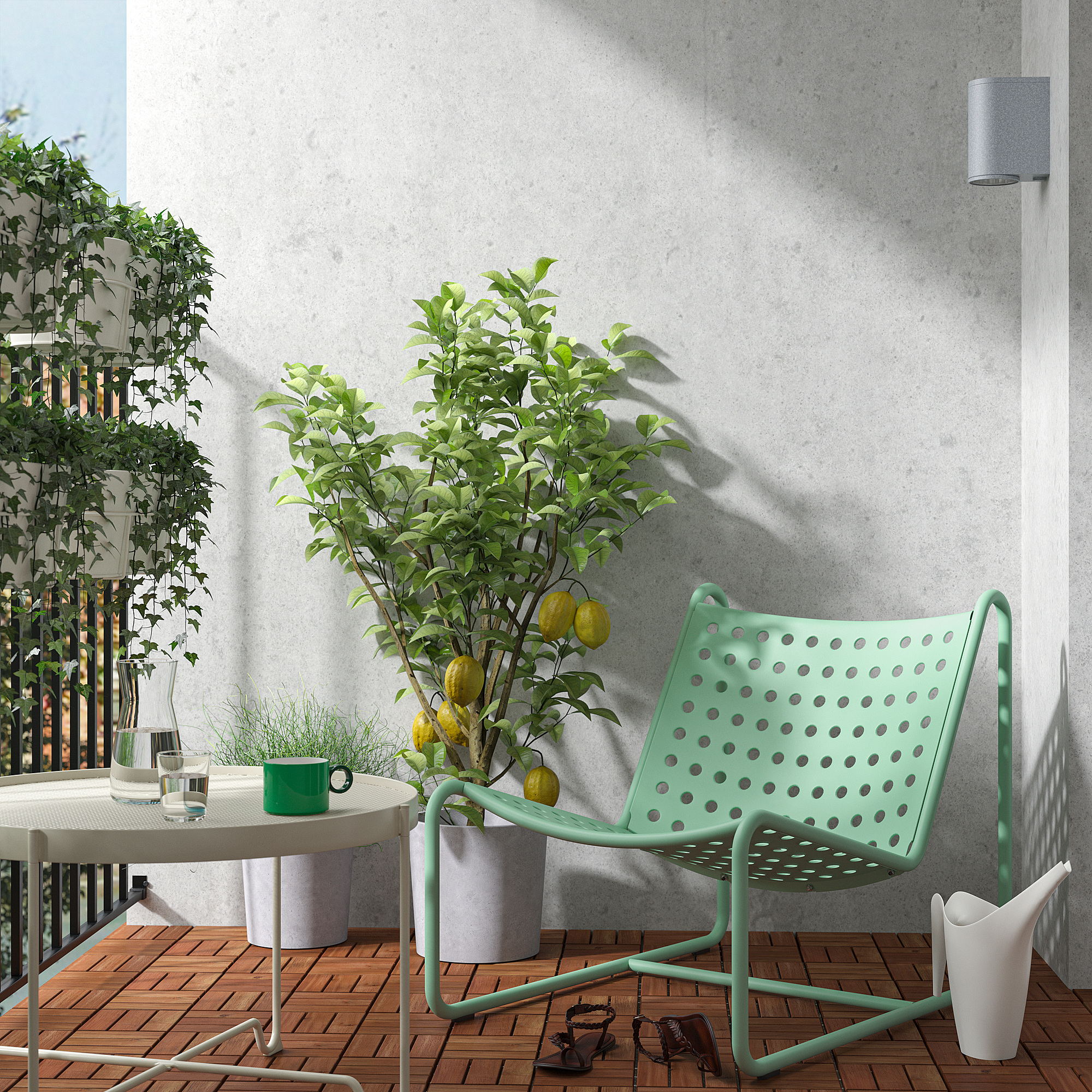 SKOGSÖN easy chair light green outdoor | IKEA Lietuva