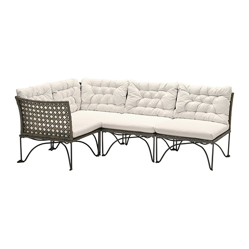 JUTHOLMEN, trivietė kampinė mod. lauko sofa