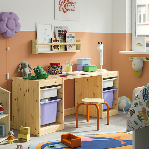 TROFAST, rašomasis stalas su dėžėmis