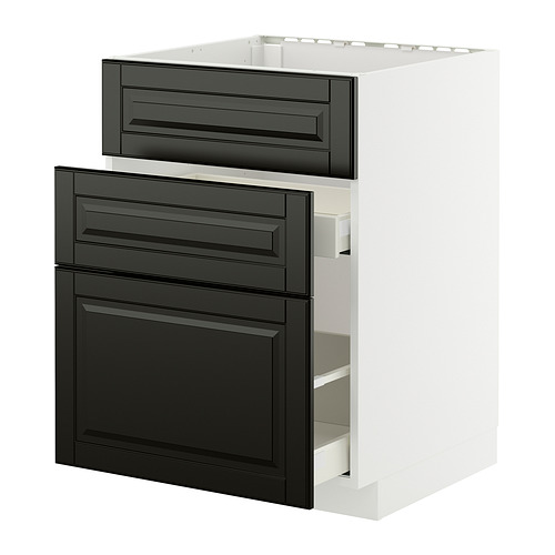 METOD/MAXIMERA, base cab f sink+3 fronts/2 drawers