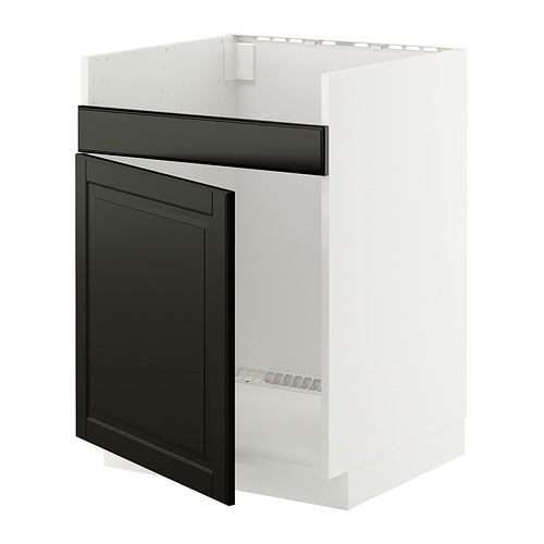 METOD, base cab f HAVSEN single bowl sink