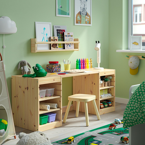 TROFAST, desk with shelves