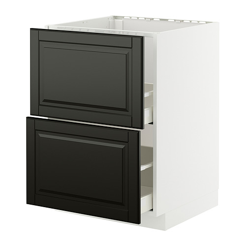 METOD/MAXIMERA, base cab f sink+2 fronts/2 drawers