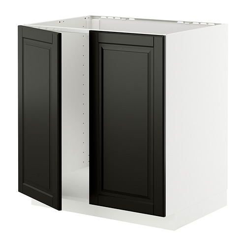 METOD, напольный шкаф для мойки+2 двери