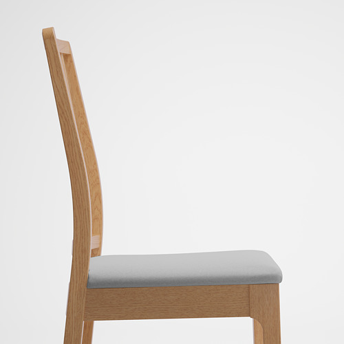 EKEDALEN chair oak effect/Orrsta light grey 45x51x95 cm IKEA Eesti