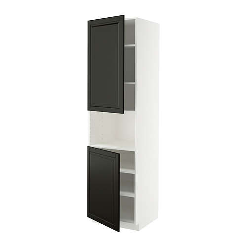 METOD high cab f micro w 2 doors/shelves