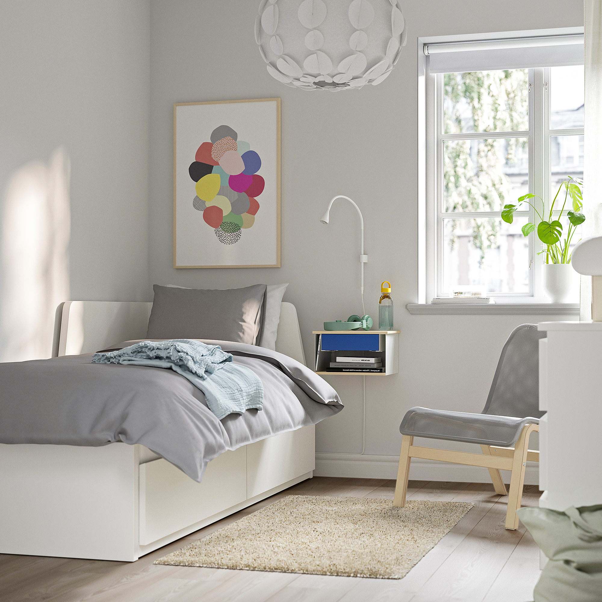 【star】IKEA ハルブダン　オットマン strandmon-footstool-grann-