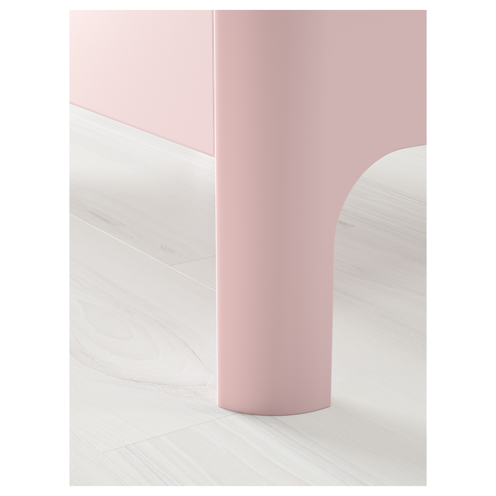 BUSUNGE extendable bed light pink 80x200 cm IKEA Lietuva