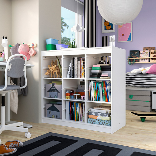 TROFAST, daiktų laik. derinys su lentynomis