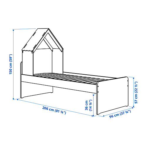 SLÄKT gultas rāmis