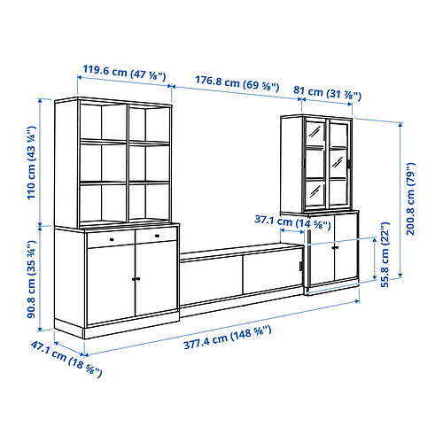 TONSTAD TV storage combination