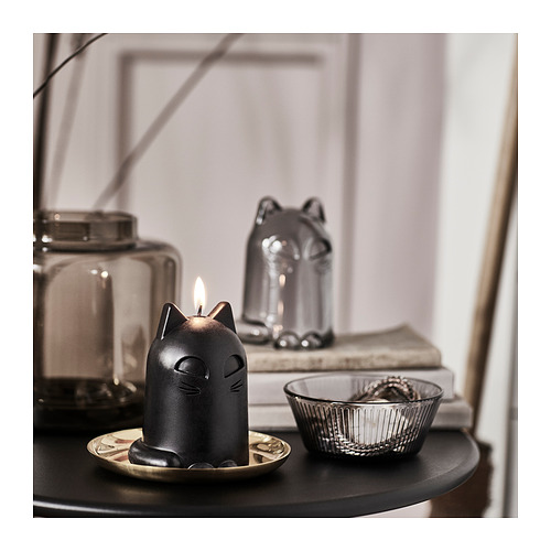 KUSTFYR, unscented candle