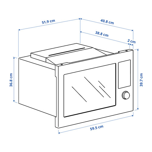 STENABY iebūvējamā mikroviļņu krāsns