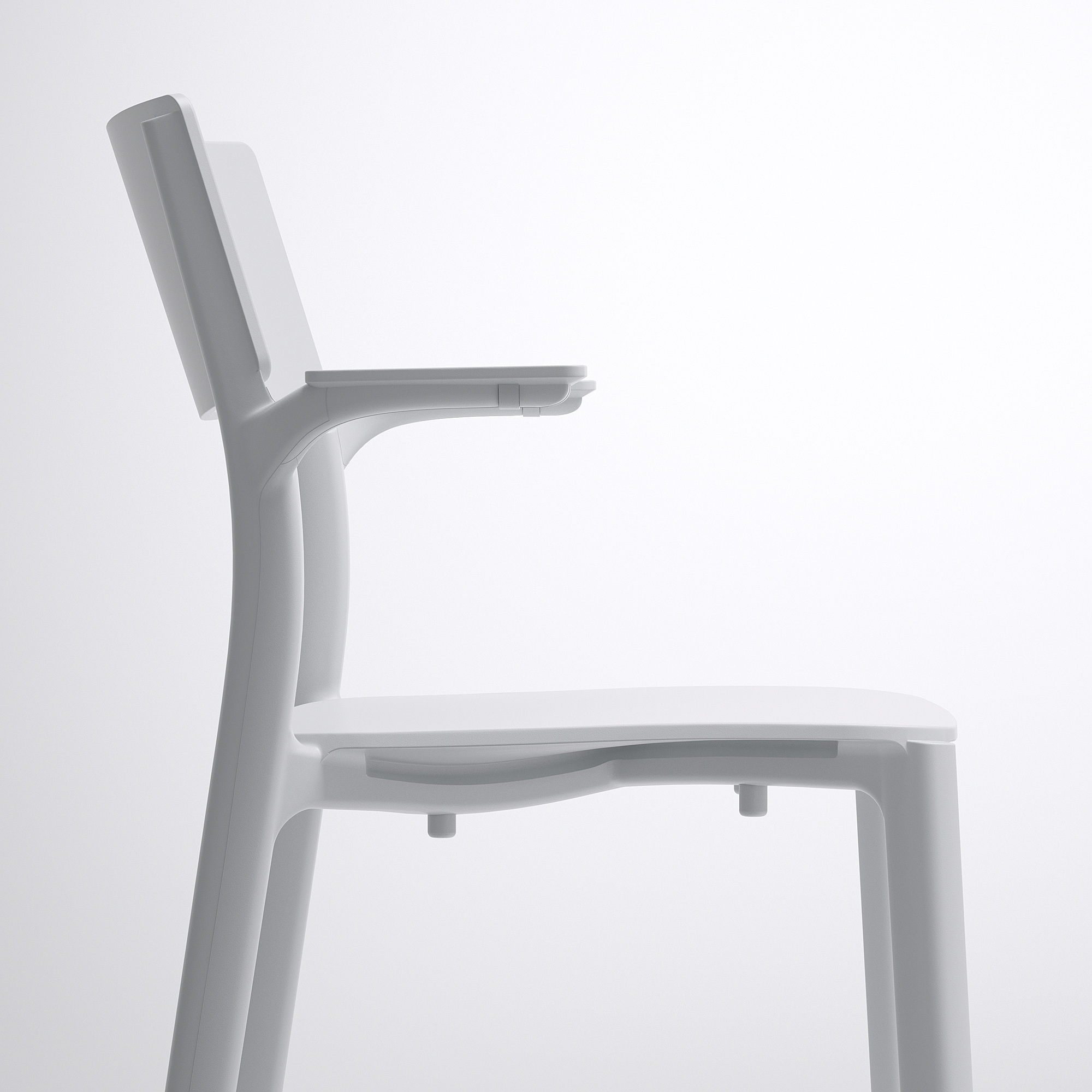 JANINGE chair with armrests grey IKEA Eesti