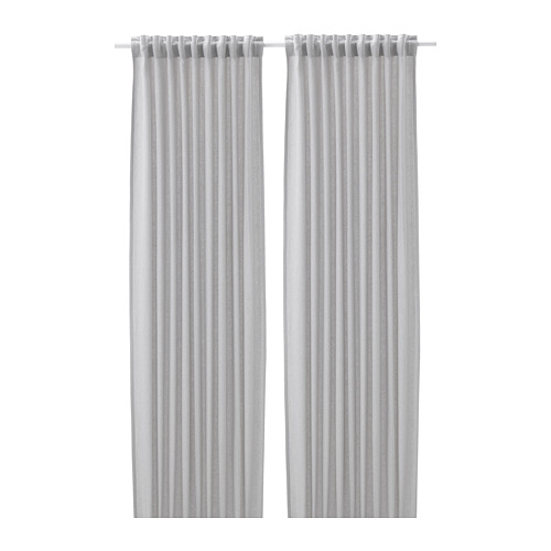 FJÄDERMOTT curtains, 1 pair