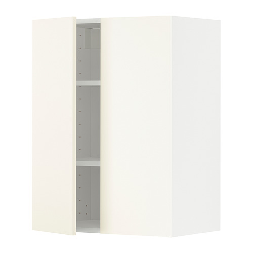 METOD wall cabinet with shelves/2 doors