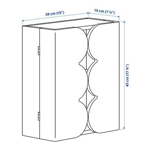 OMMJÄNGE шкаф с 2 дверцами и 1 полкой