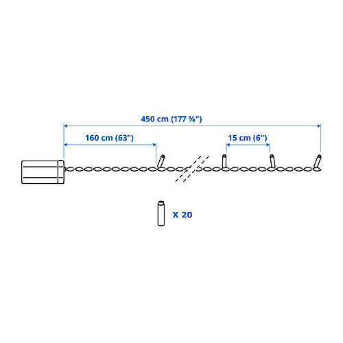 GETKÅL LED lighting chain