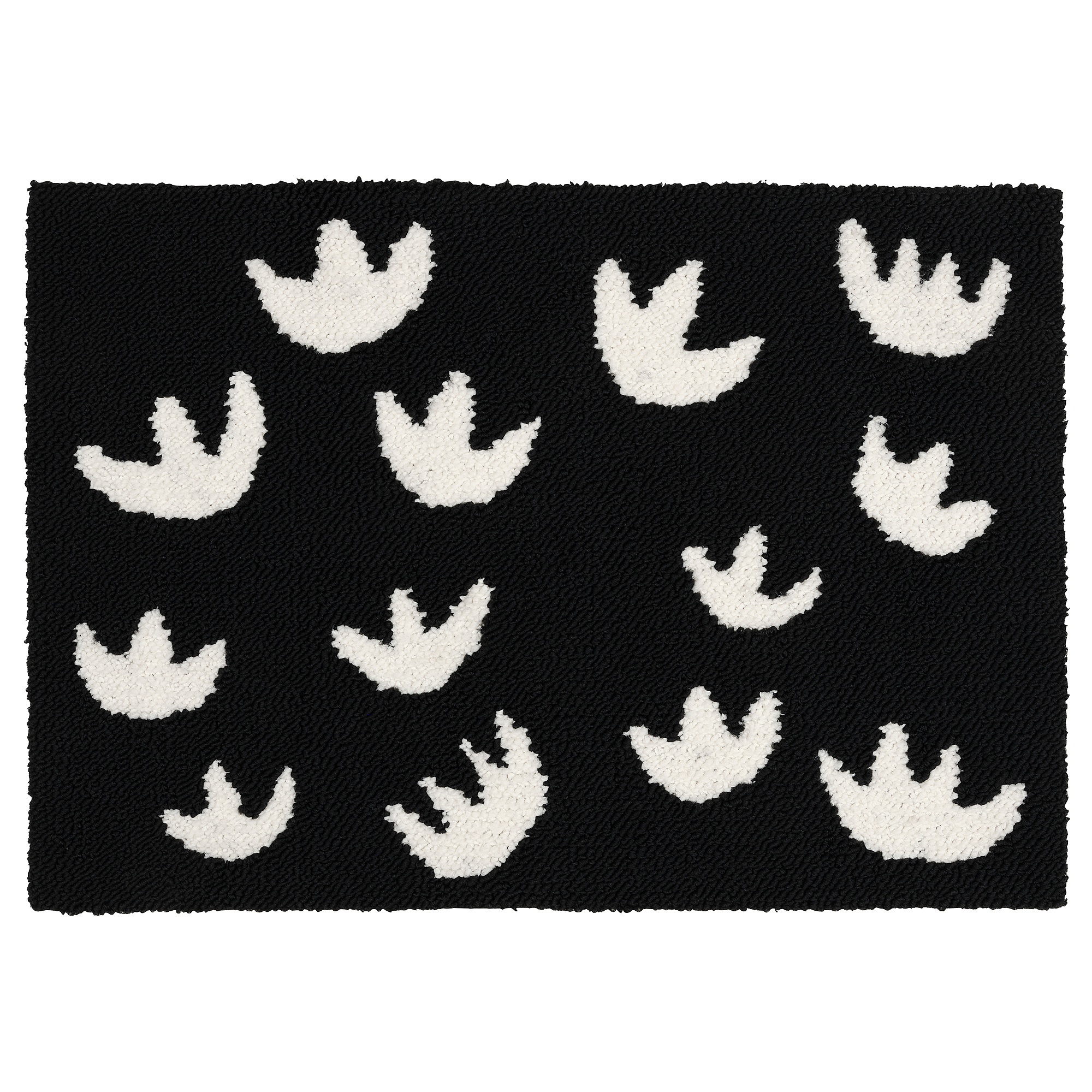 SEJSTRUP door mat, indoor black/white 40x60 cm IKEA Latvija