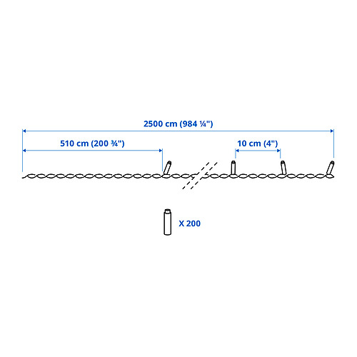 GETKÅL LED lighting chain