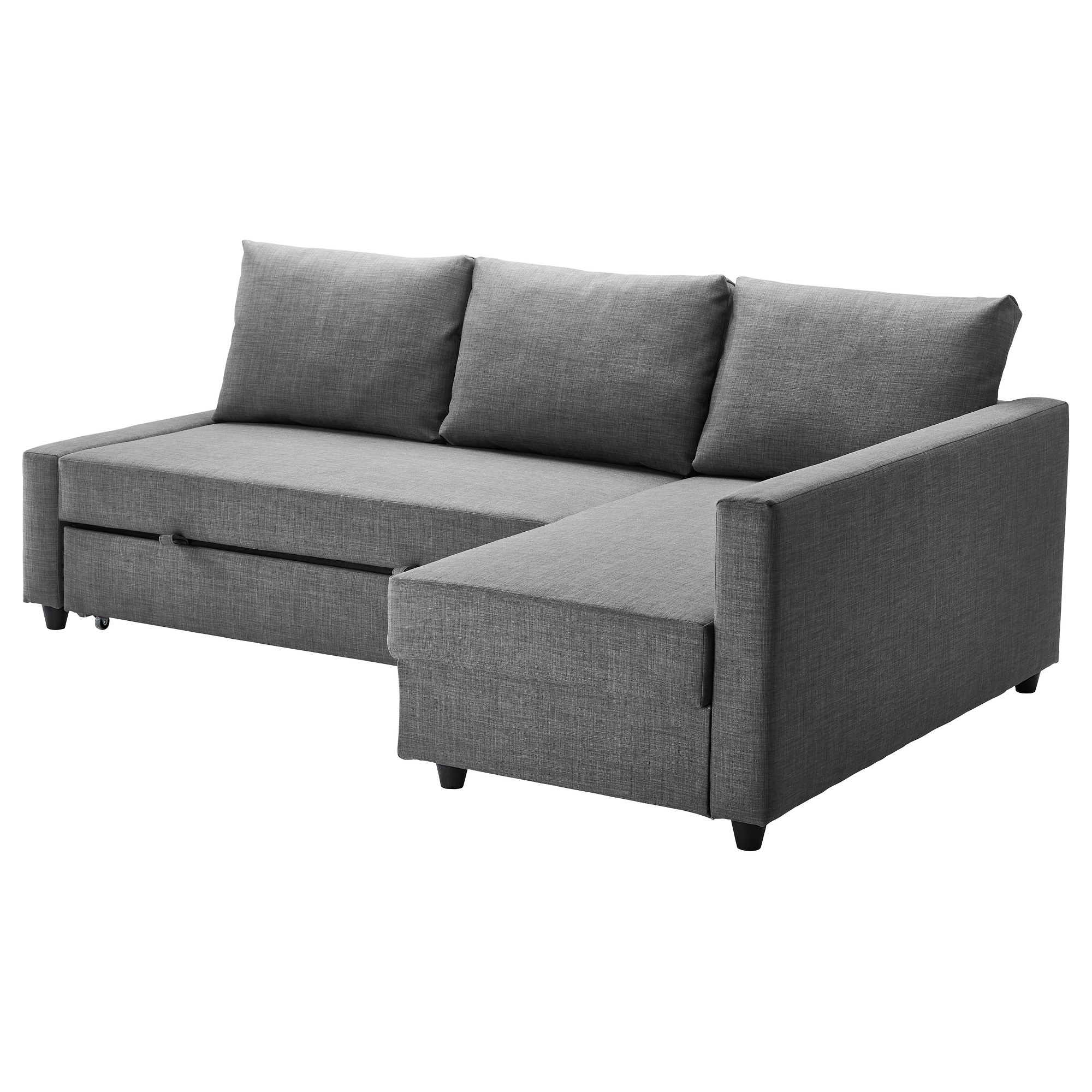 FRIHETEN corner sofa-bed with storage Skiftebo dark grey IKEA