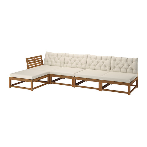 NÄMMARÖ, 4 vietų mod. sofa su gul. foteliu