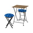 TÄRNÖ садовый стол+2 табурета